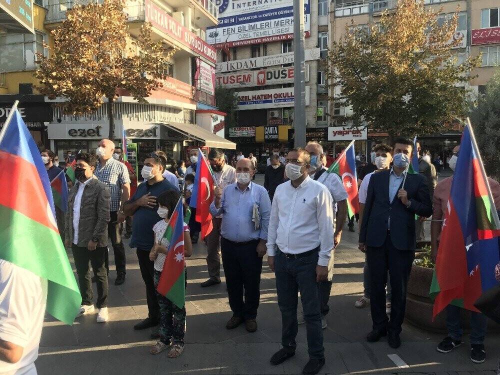 Konya’daki Azerbaycan Türklerinden ülkelerine destek