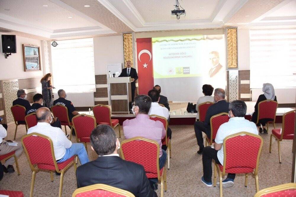 Beyşehir Gölü’ndeki temizlik çalışmaları masaya yatırıldı
