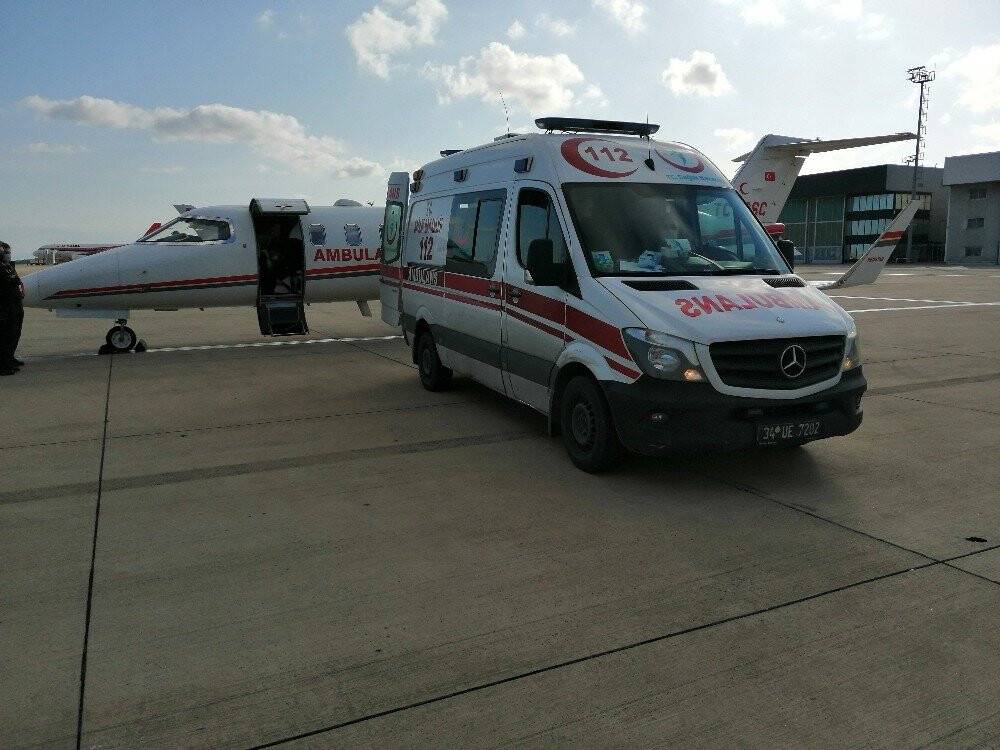 Konya'daki 2 aylık bebek için uçak ambulans