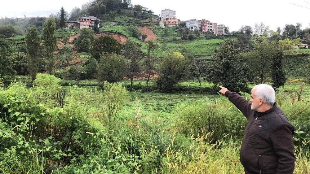 Rize’nin Pazar ilçesinde heyelan
