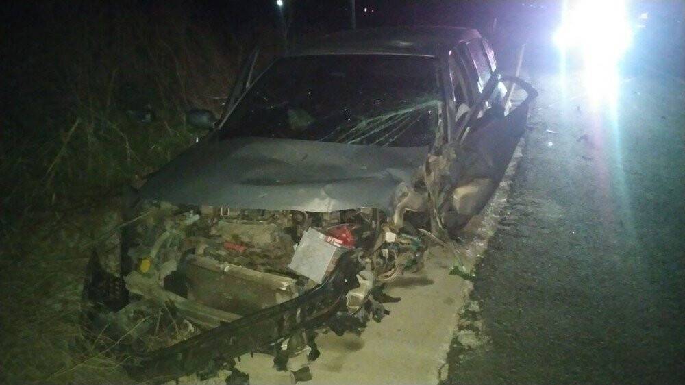 Otomobil yağmur kanalına düştü: 4 yaralı