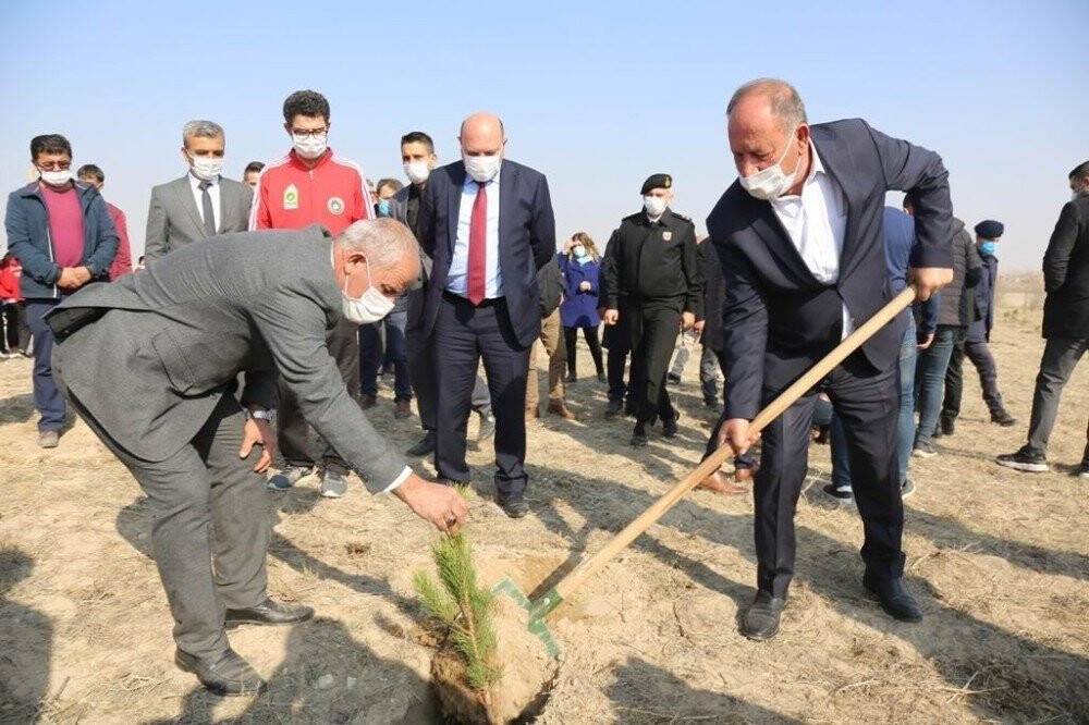 Ereğli Belediyesi binlerce fidanı toprakla buluşturdu