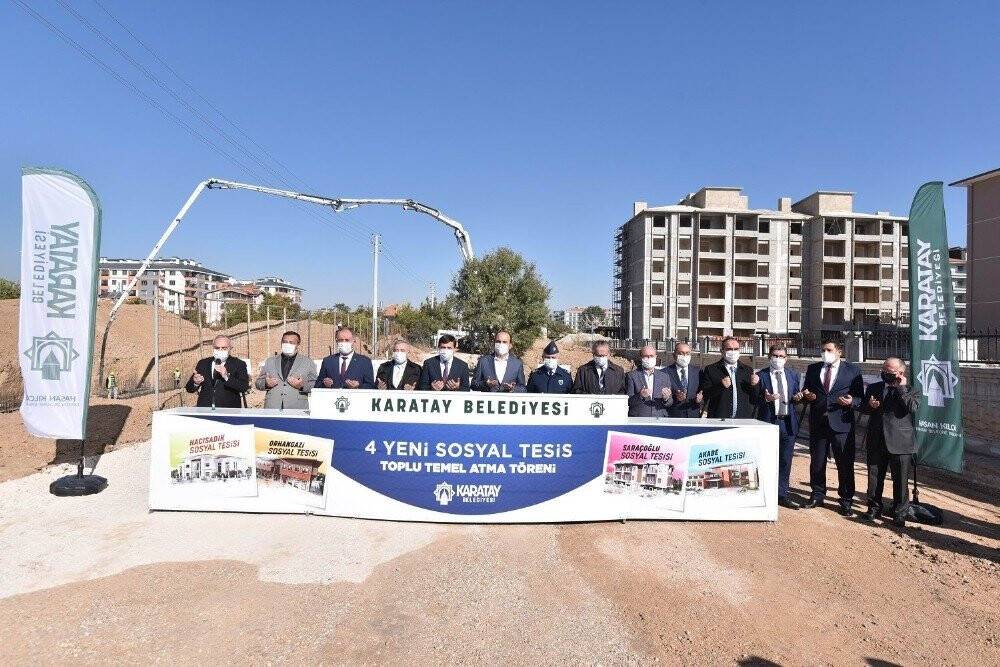 Konya Karatay’da 14,5 milyon liraya mal olacak yatırımların temeli  atıldı