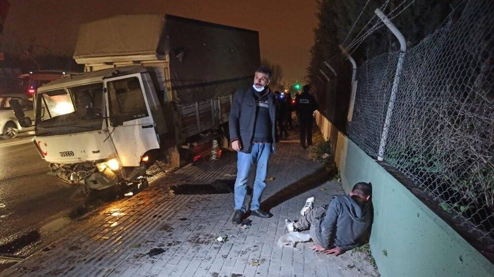 Kardeşinden çaldığı kamyonla dehşet saçtı