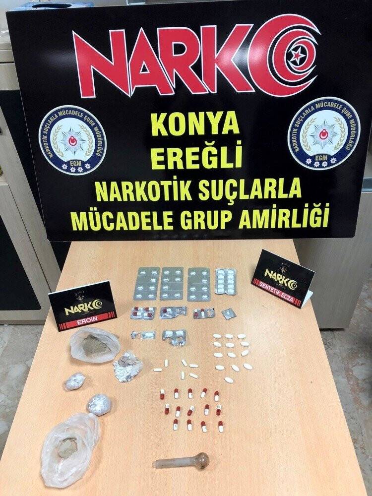 Konya’da uyuşturucu operasyonu: 2 tutuklama
