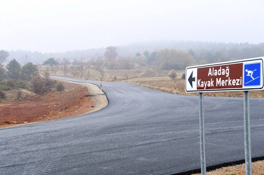Konya'nın kayak merkezine giden Aladağ yolu tamamlandı