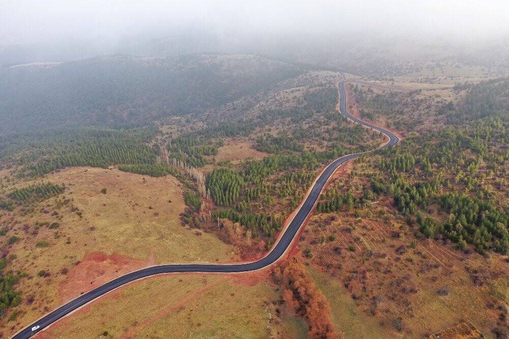 Konya'nın kayak merkezine giden Aladağ yolu tamamlandı