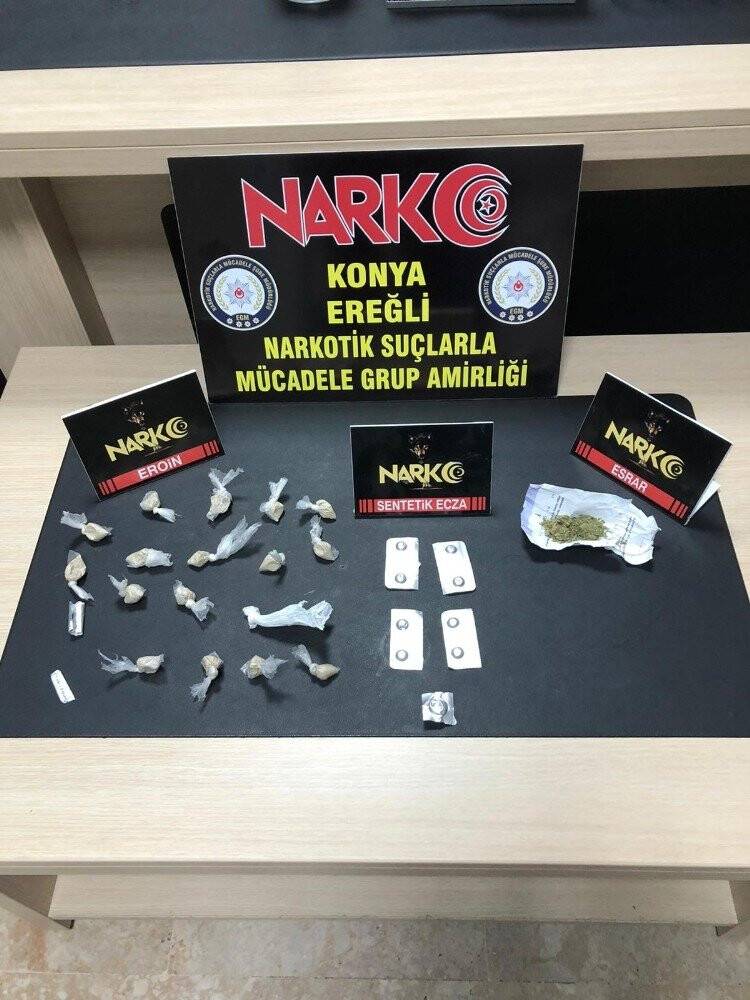 Konya’da uyuşturucu operasyonu: 1 tutuklama