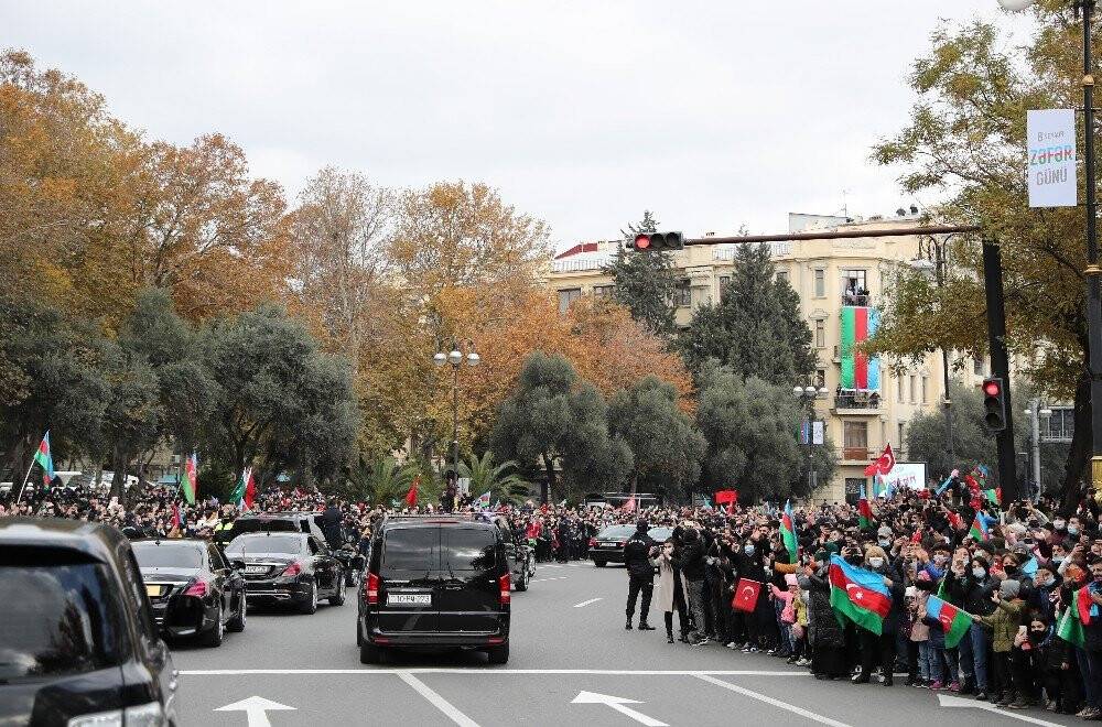 Azerbaycan halkından Cumhurbaşkanı Erdoğan ve Türkiye'ye sevgi seli