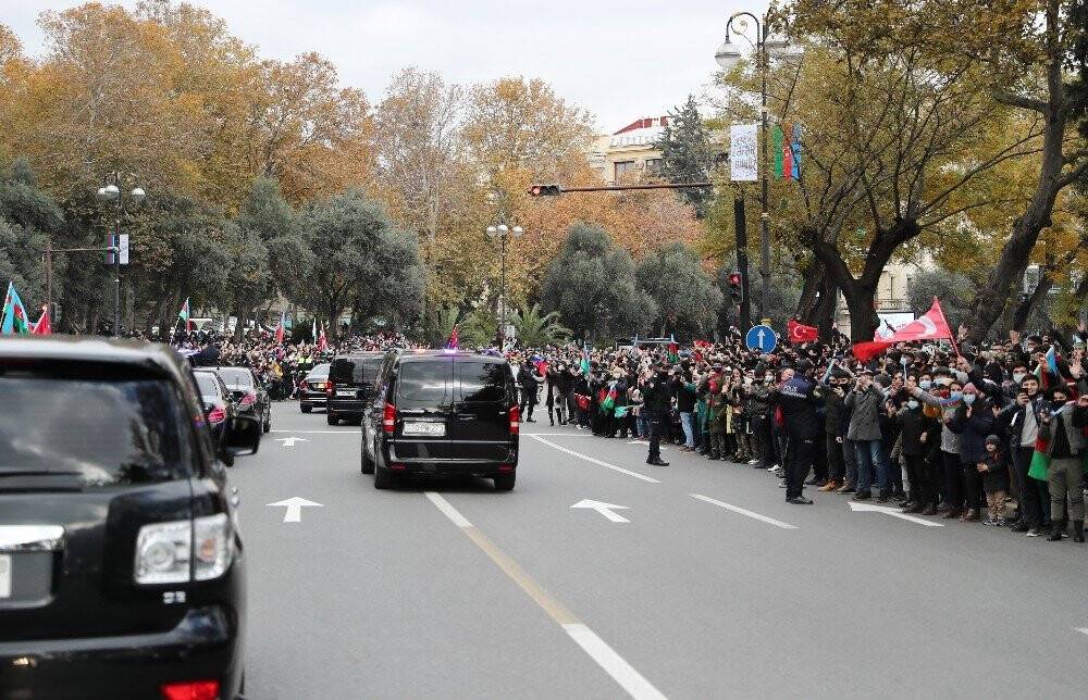 Azerbaycan halkından Cumhurbaşkanı Erdoğan ve Türkiye'ye sevgi seli