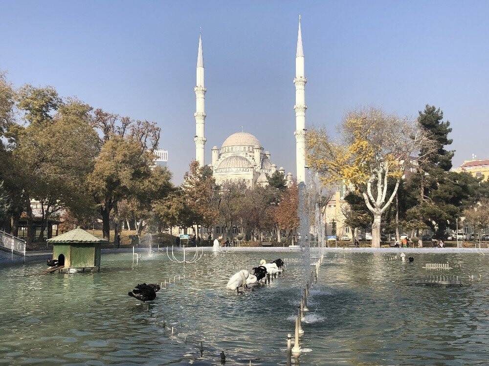 Konya’da aralık ayında güneşli hava keyfi