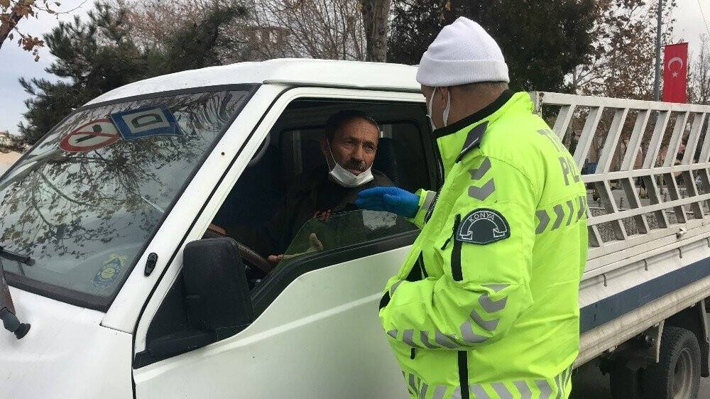 Konya polisinden kısıtlama denetimi