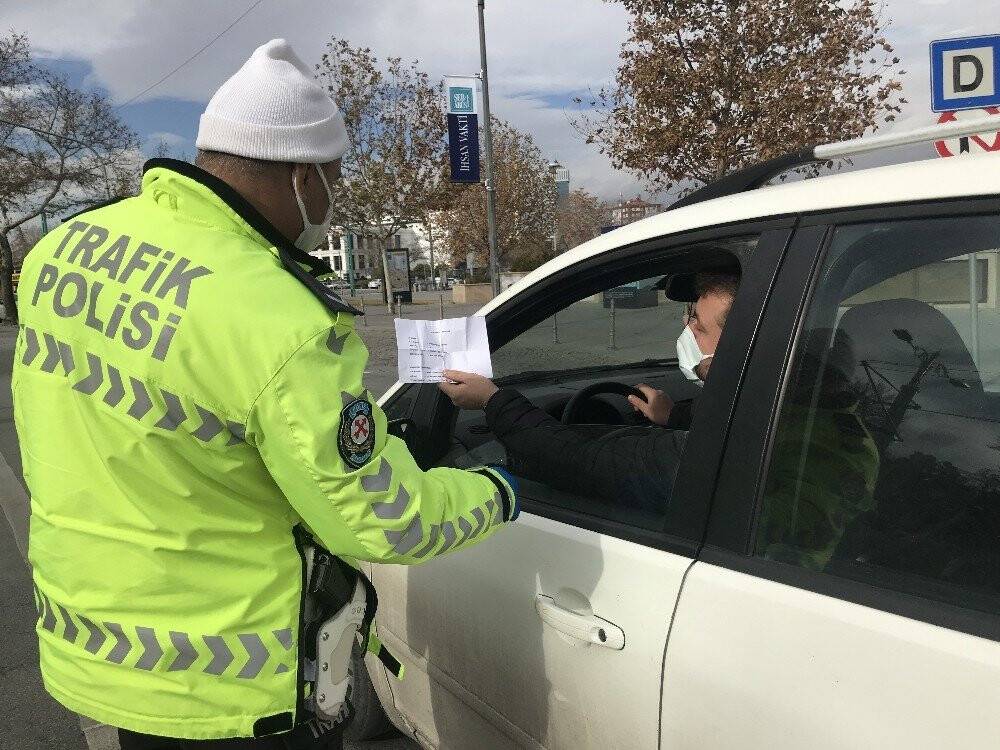 Konya polisinden kısıtlama denetimi