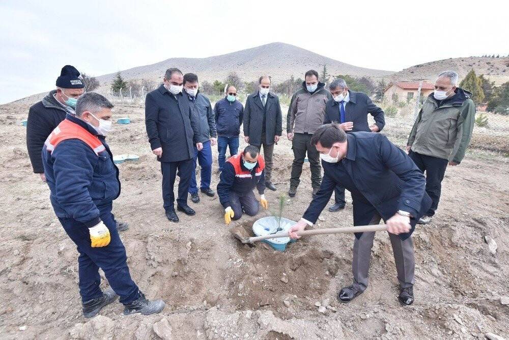 Konya’da ilk kez sulamasız fidan dikim çalışması yapıldı