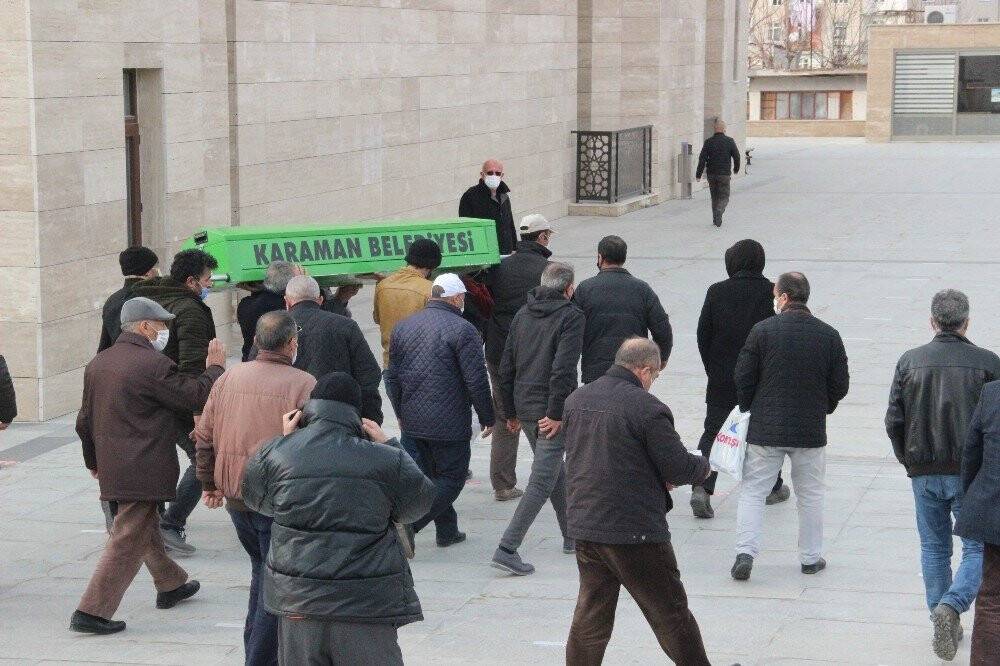 Konya’da cesedi bulunan şahıs Karaman’da toprağa verildi