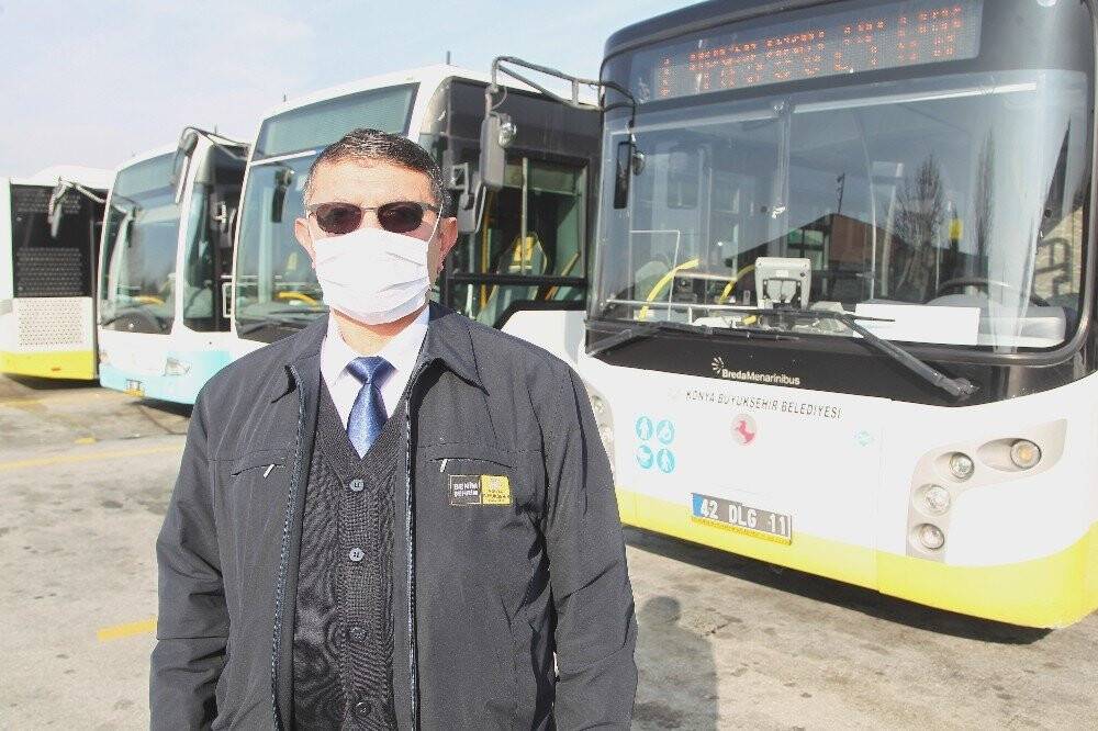 Konya'da otobüs şoförü fenalaşan yolcuyu hastaneye yetiştirdi