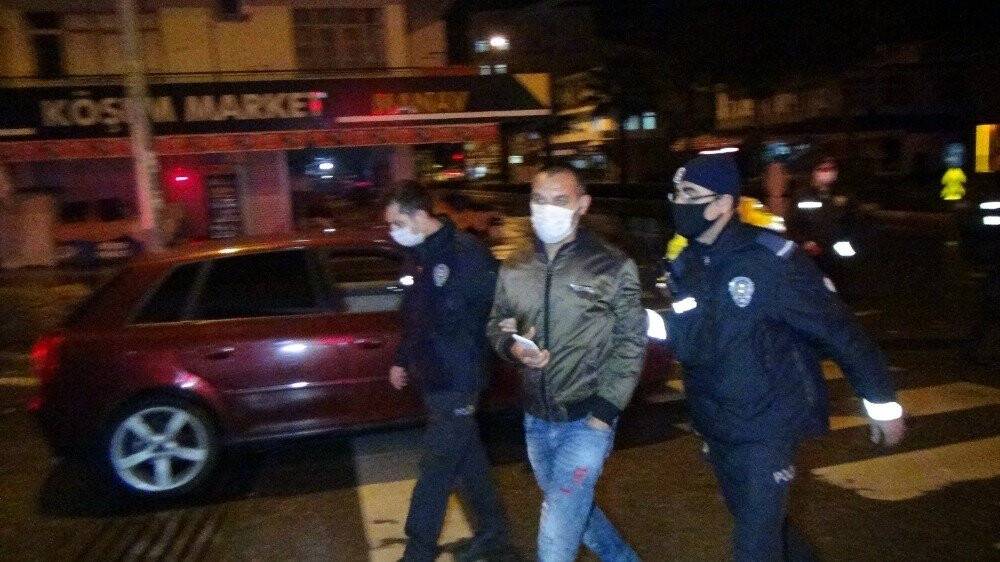 ’Dur’ ihtarına uymayan alkollü sürücü:
