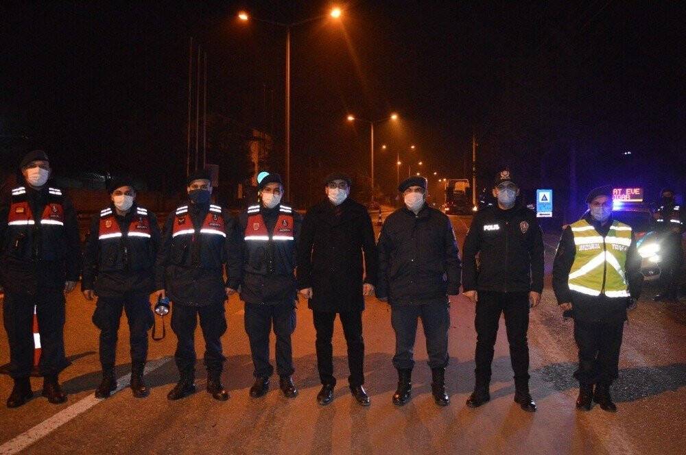 Hüyük Kaymakamı Demirkol yılbaşı denetimine katıldı