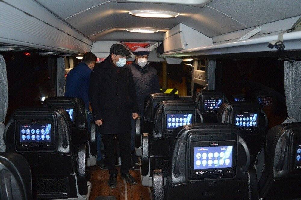 Hüyük Kaymakamı Demirkol yılbaşı denetimine katıldı