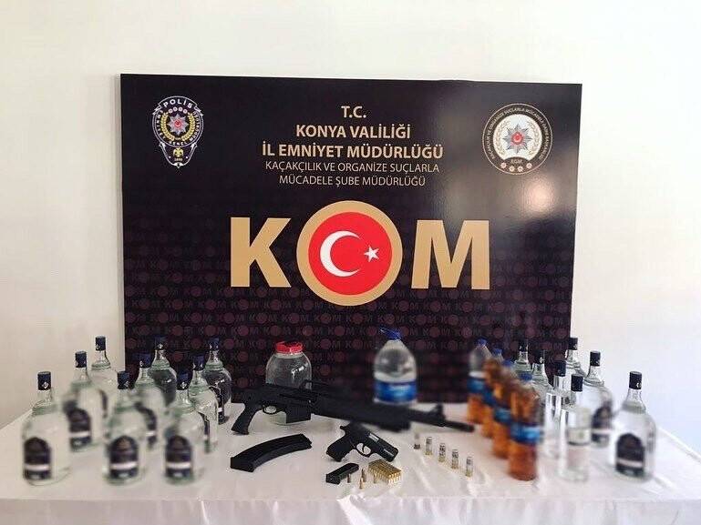 Konya’da sahte alkol yakalandı