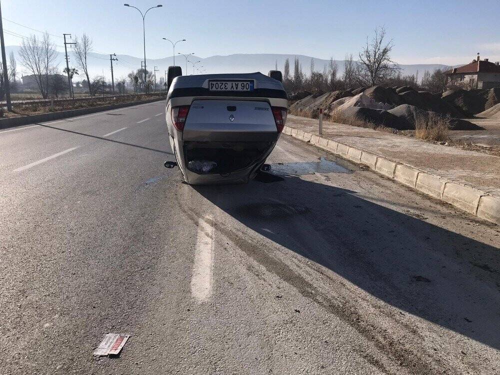 Konya’da kaza! İki otomobil çarpıştı: 1 yaralı