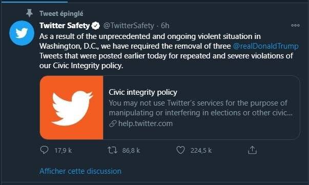 Twitter ve Facebook, Trump’ın hesaplarını askıya aldı