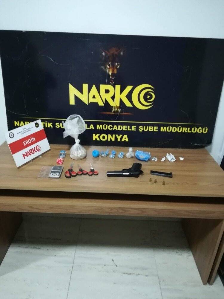 Konya’da uyuşturucu ve kaçakçılık operasyonu: 105 şahıs yakalandı