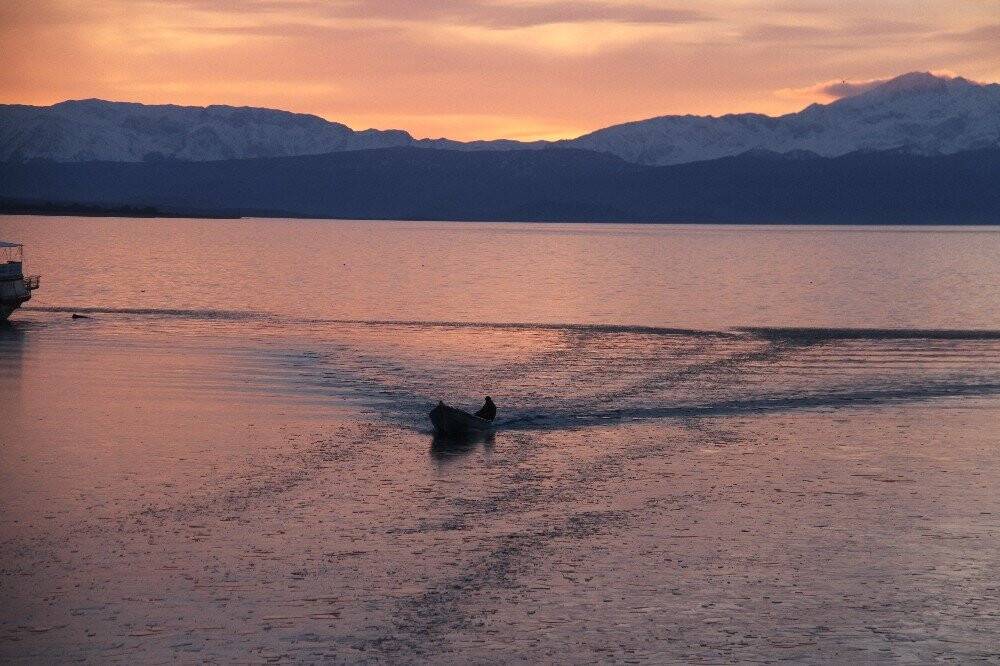 Beyşehir Gölü'nde kartpostallık görüntüler