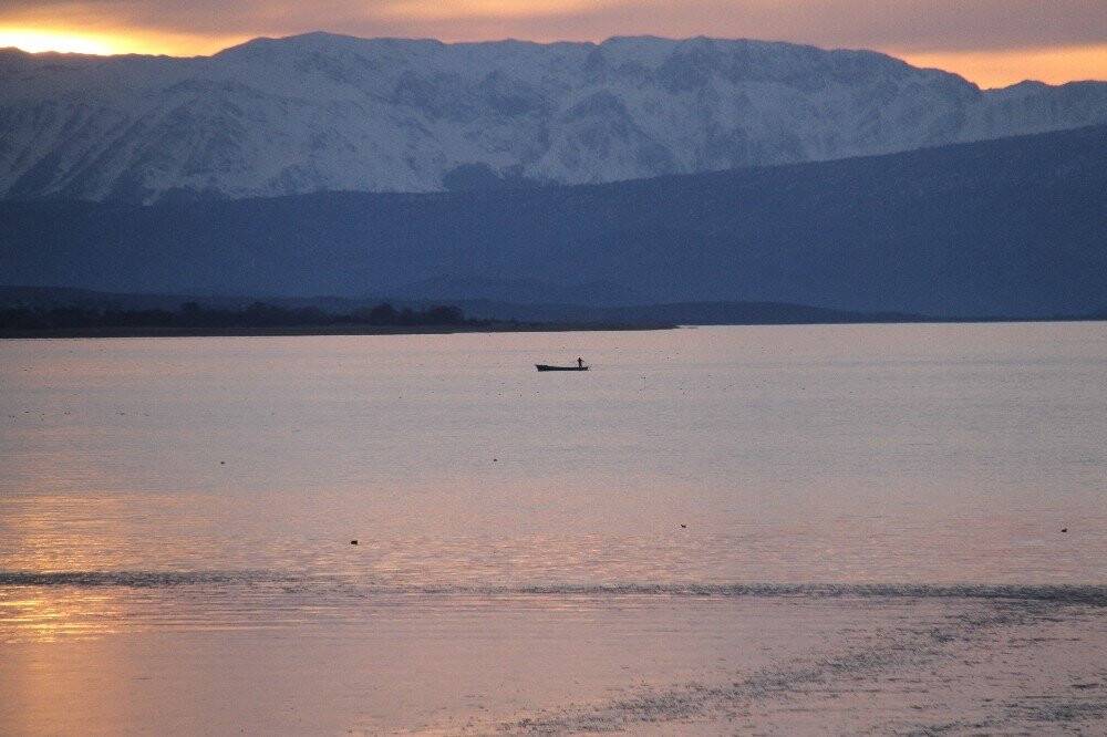 Beyşehir Gölü'nde kartpostallık görüntüler