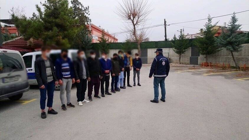Konya’da kaçak göçmen operasyonu