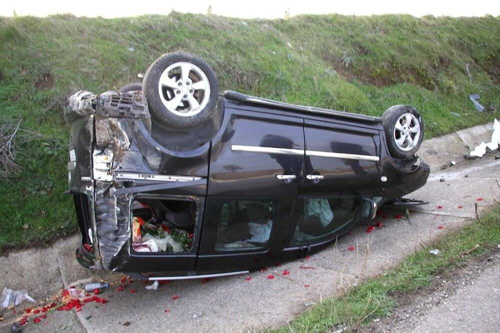 Konya'ya kız istemeye gelirken kaza yaptılar