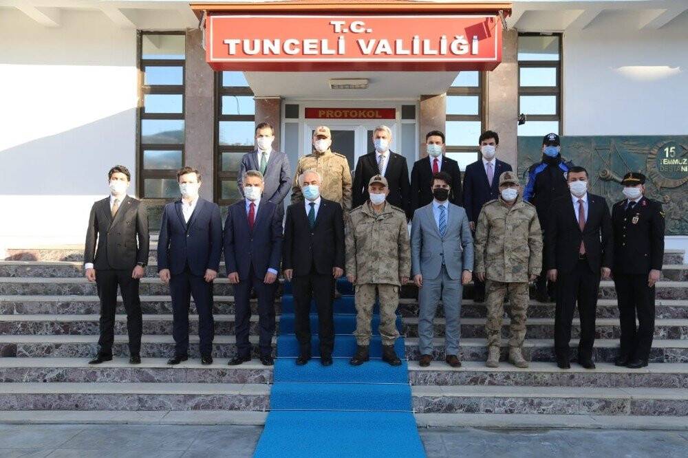 Bakan Yardımcısı Ersoy ve Jandarma Komutanı Çetin’den Tunceli’ye ziyaret