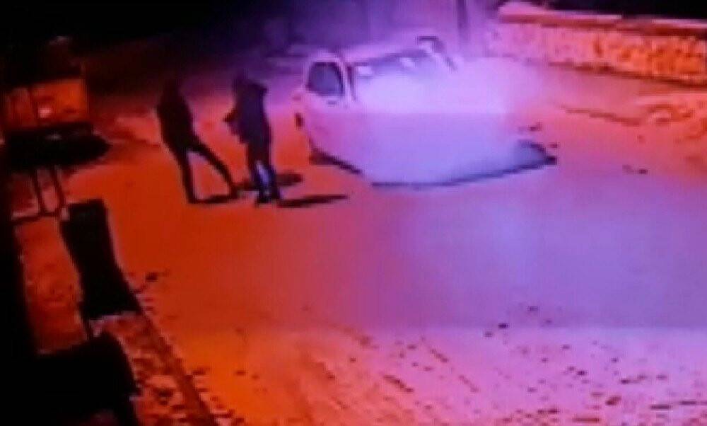 Köpeği vurduktan sonra tekmeleyip çöpe attılar