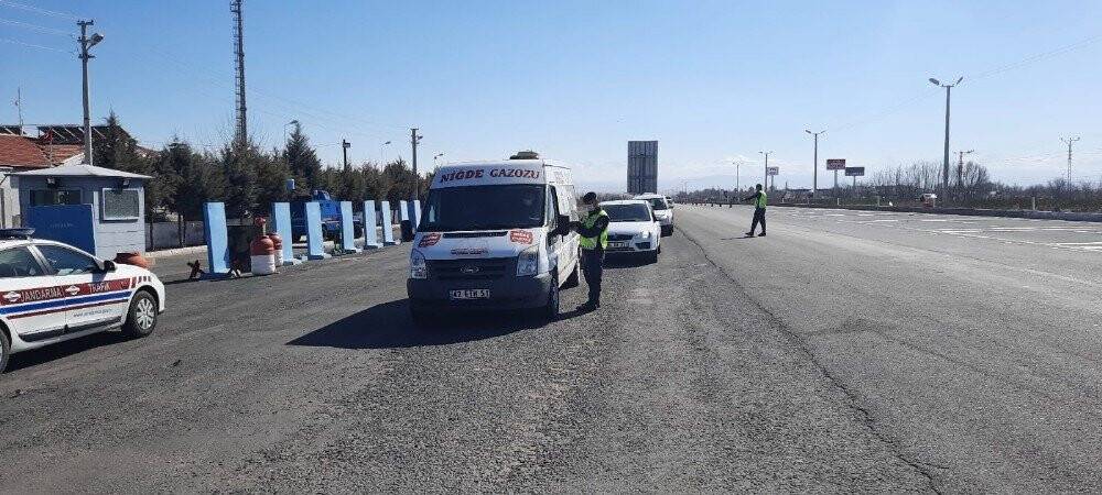 Konya Ereğli’de jandarmadan denetim ve radar uygulaması