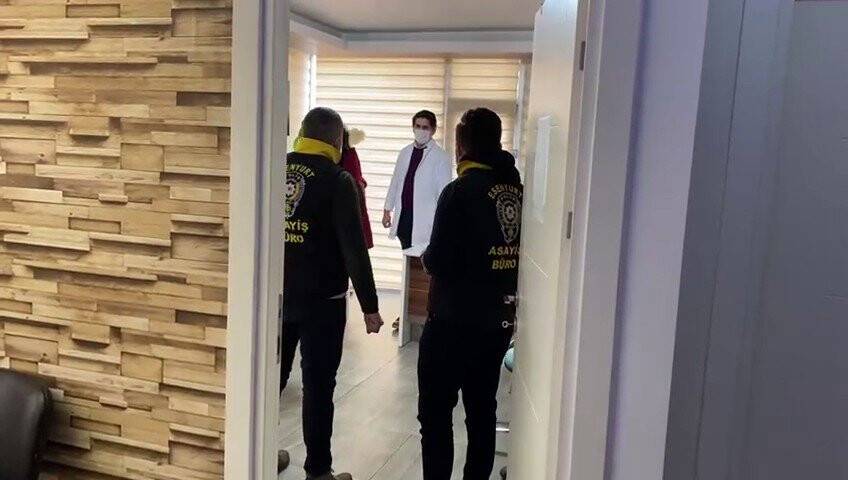 Kaçak muayenehaneye polis baskını