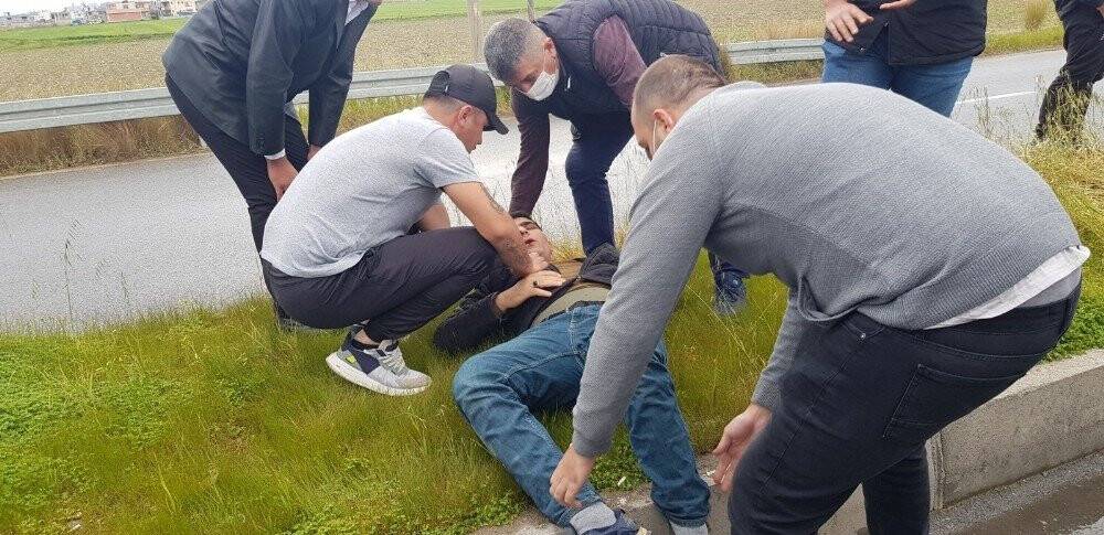 Trafik kazası sonrası düşündüren ilk yardım kargaşası