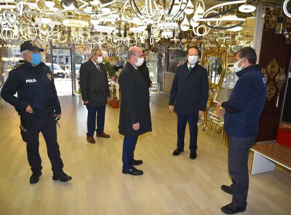 Selçuklu’da korona virüs denetimi