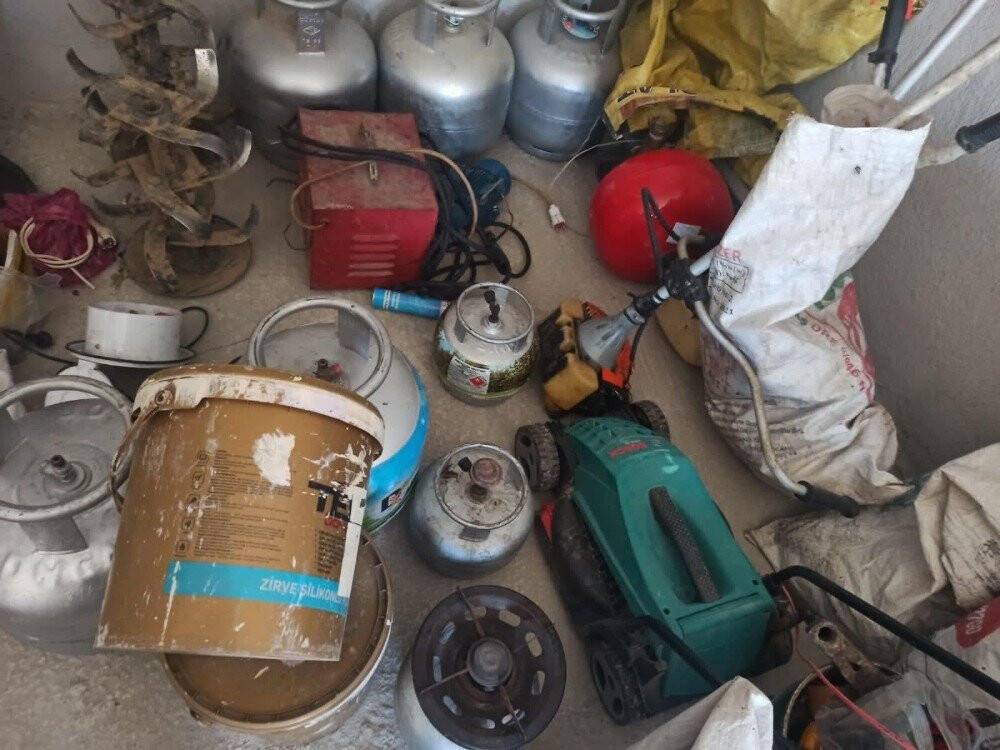 Konya'da hırsızlık şüphelileri 150 farklı malzemeyle yakalandı