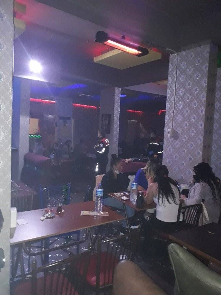 'Çok yüksek risk' grubundaki Konya'da iş yerinin mührünü bozup eğlenenler polise yakalandı