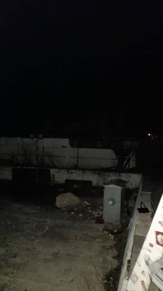 Kafede çıkan yangın ilçeyi elektriksiz bıraktı
