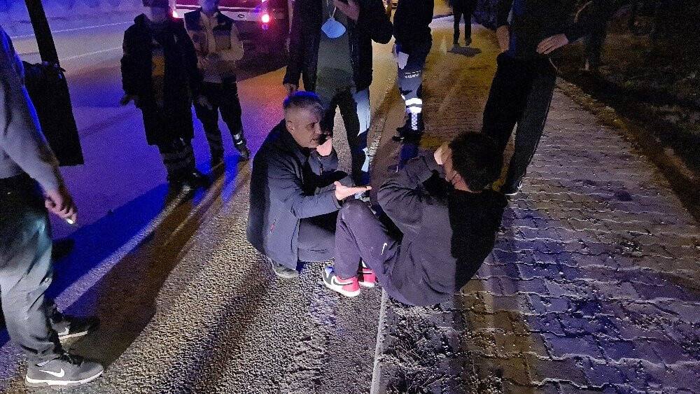 Kaza yaptı, kimse sakinleştiremeyince gözyaşlarına boğuldu