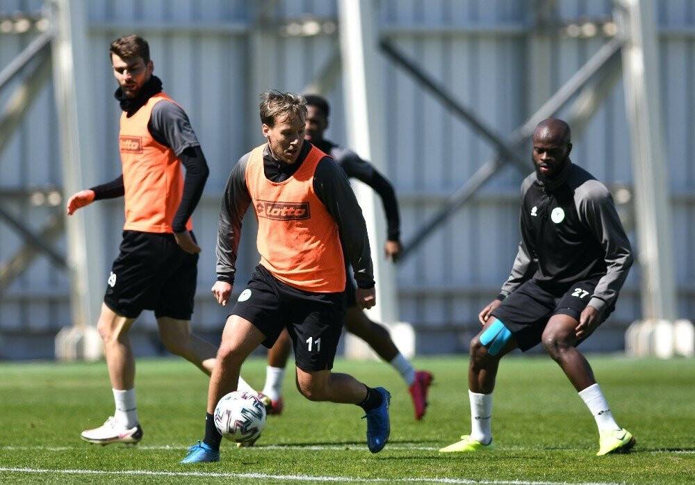 Konyaspor, Kasımpaşa maçı hazırlıklarını sürdürdü