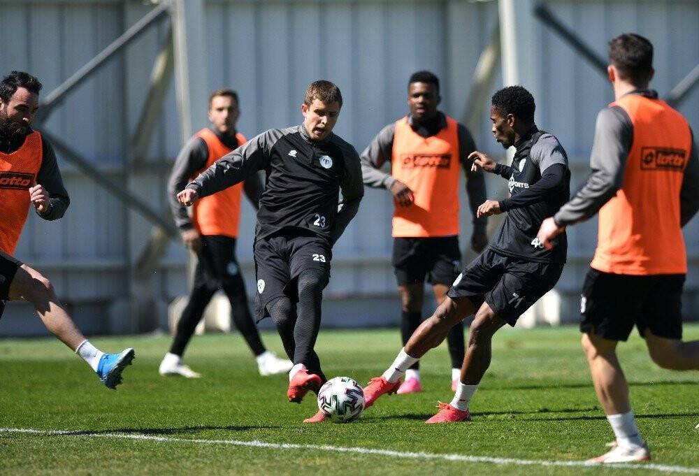 Konyaspor, Kasımpaşa maçı hazırlıklarını sürdürdü