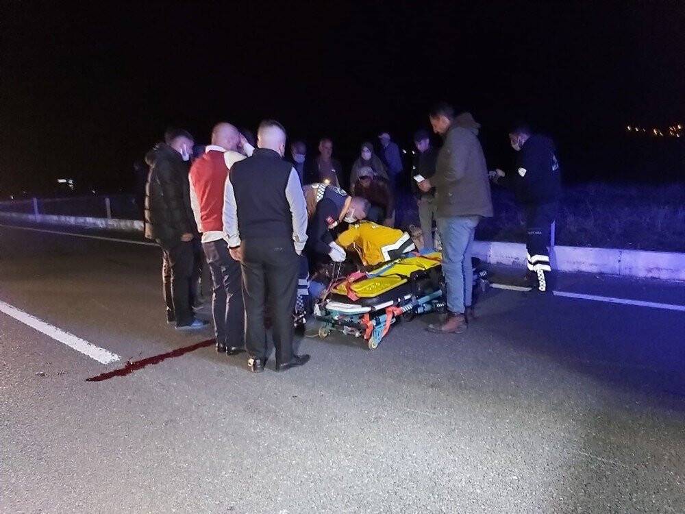 Otomobil ile motosiklet çarpıştı: 1 ölü, 1 yaralı