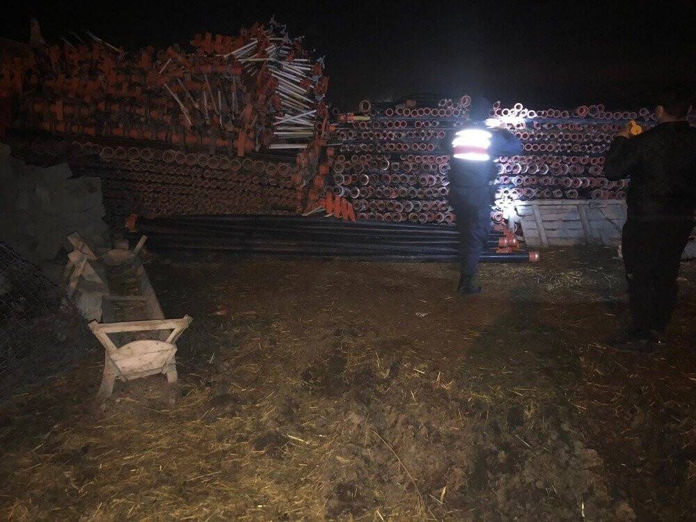 Konya’da sulama borusu hırsızları yakalandı