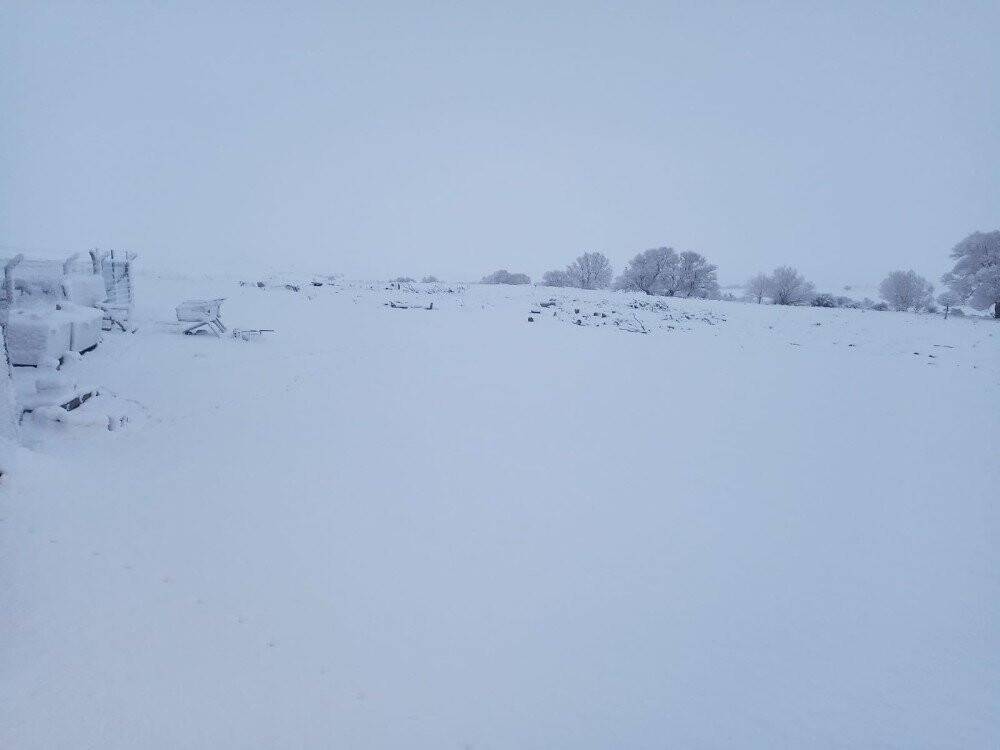 Konya Kulu’da kar yağışı çiftçileri sevindirdi