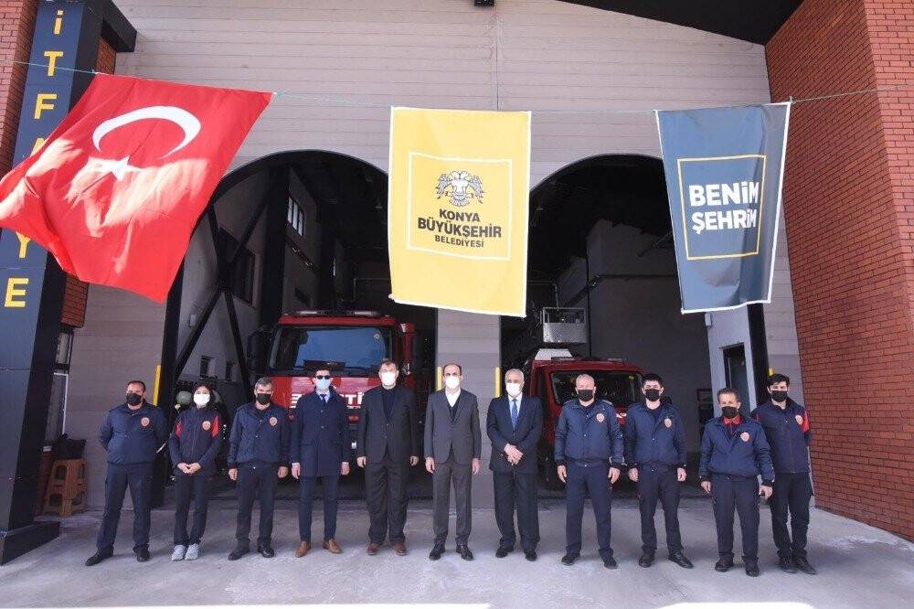 Başkan Altay Çumra'da İtfaiye Merkezi'nin açılışını yaptı