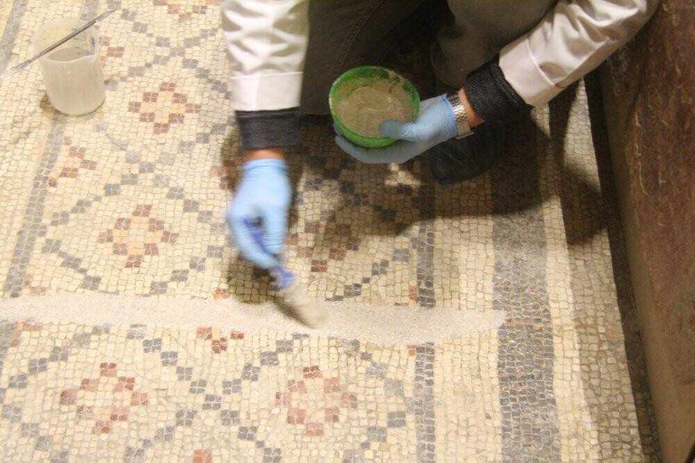 Dünyaca ünlü mozaikler hassas korumayla gelecek nesillere aktarılıyor