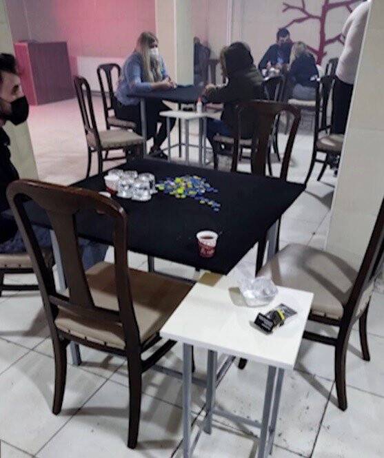 Konya polisinden 3 kapılı kumarhaneye baskın