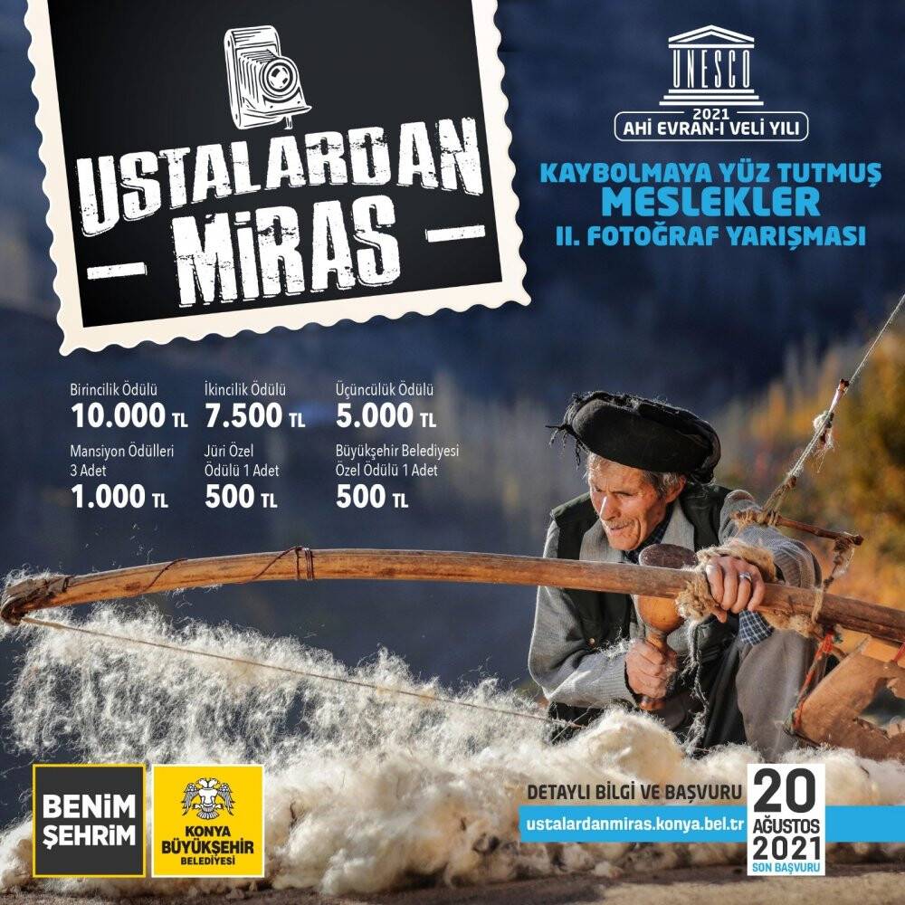 Konya Büyükşehir’den 'Ustalardan Miras' fotoğraf yarışması